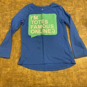 Okie Dokie Totes Famous Shirt Girls Size 5 Long Sleeves